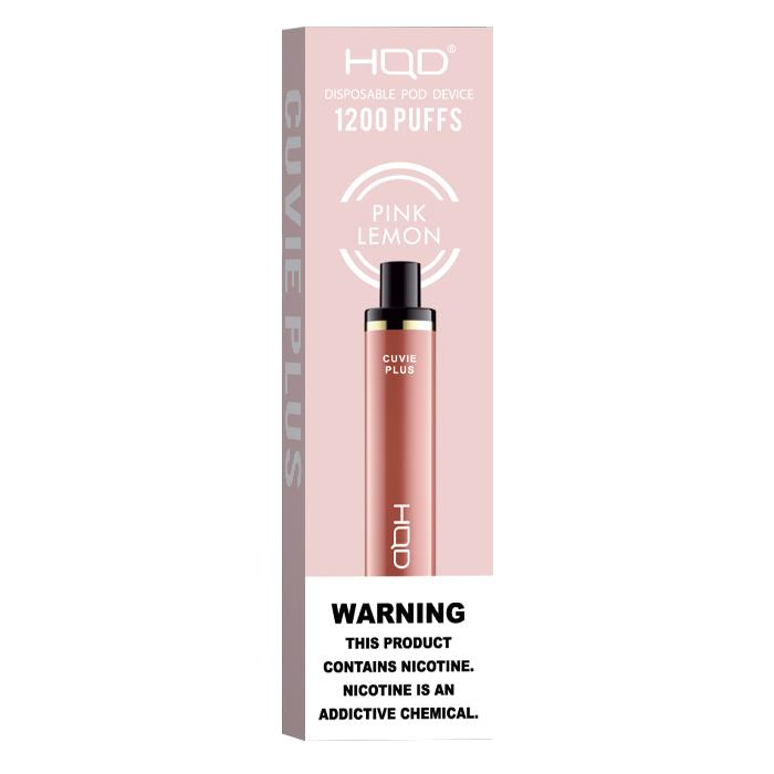 HQD Cuvie Plus – 1200 Puffs Vape – Pink Lemon