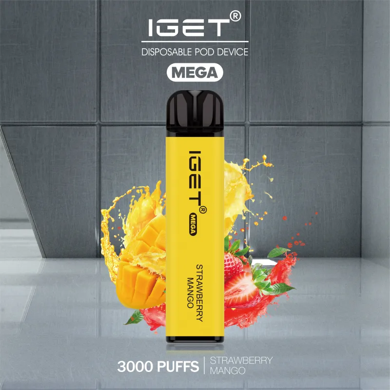 IGET Mega 3000 Puffs Strawberry Mango