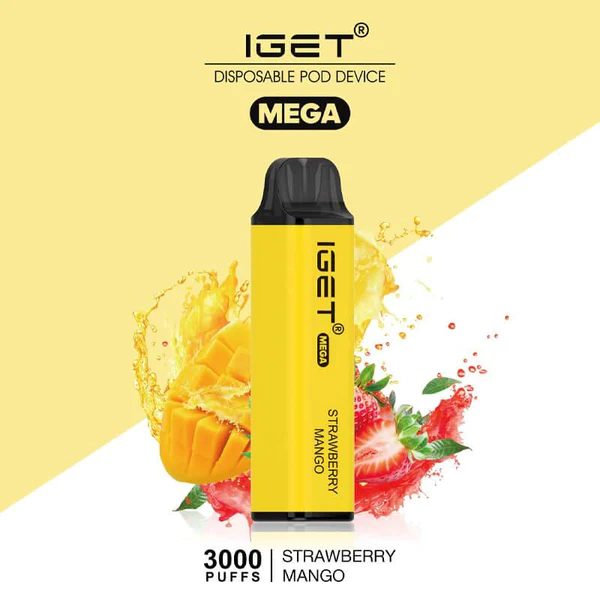 IGET Mega 3000 Puffs Strawberry Mango
