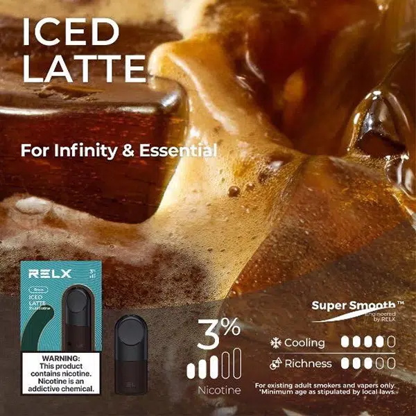 RELX Infinity Pod 3% Iced Latte