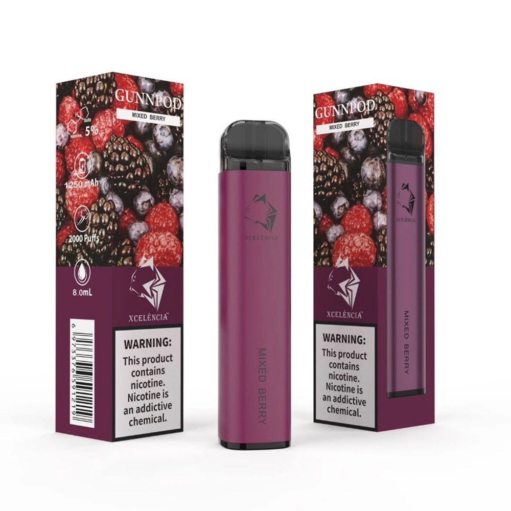 Gunnpod Classic 2000 Puffs Mixed Berry