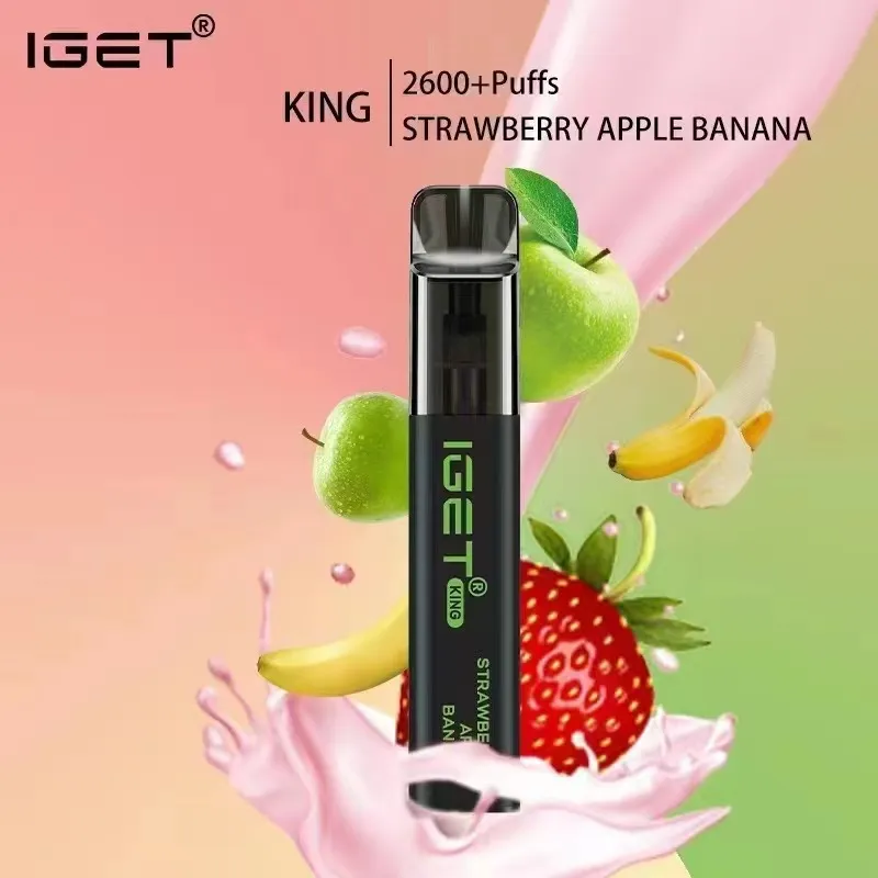 IGET King 2600 Puffs Strawberry Apple Banana