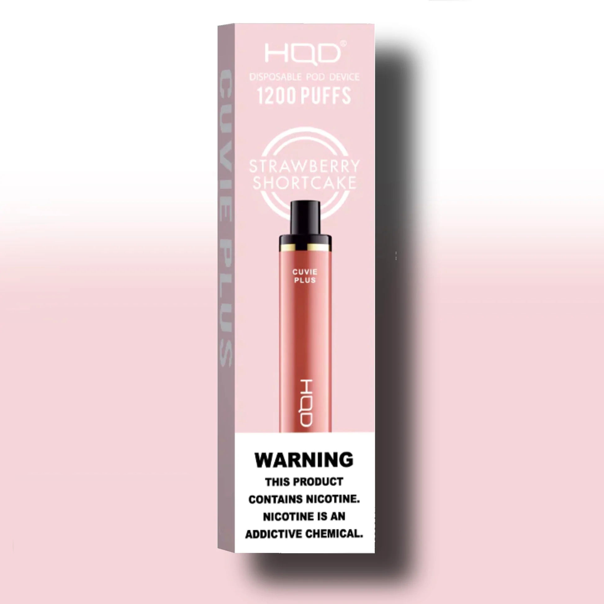 HQD Cuvie Plus – 1200 Puffs Vape – Strawberry Shortcake