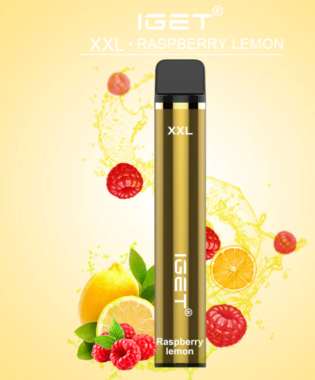 IGET XXL 1800 Puffs Raspberry Lemon