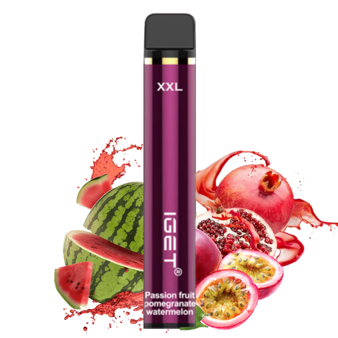 IGET XXL 1800 Puffs Passion Fruit Pomegranate Watermelon