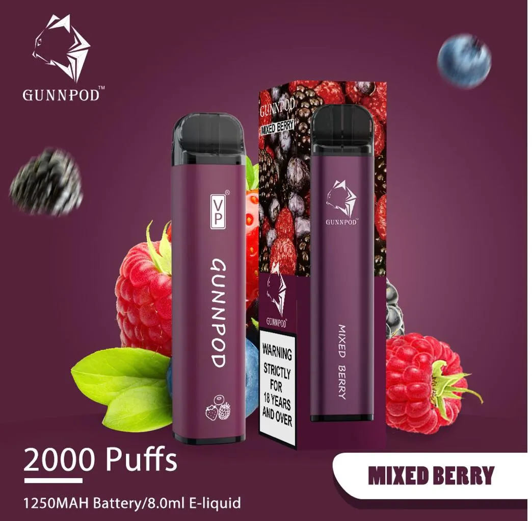 Gunnpod Classic 2000 Puffs Mixed Berry
