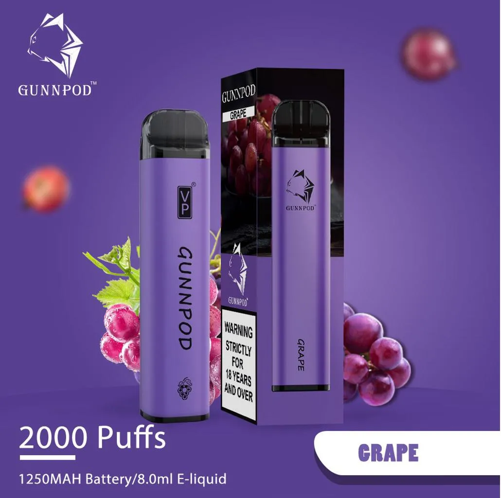 Gunnpod Classic 2000 Puffs Grape