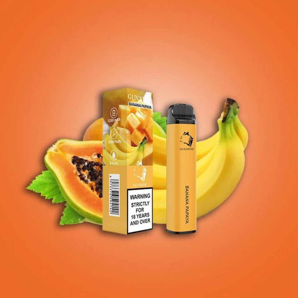 Gunnpod Classic 2000 Puffs Banana Papaya