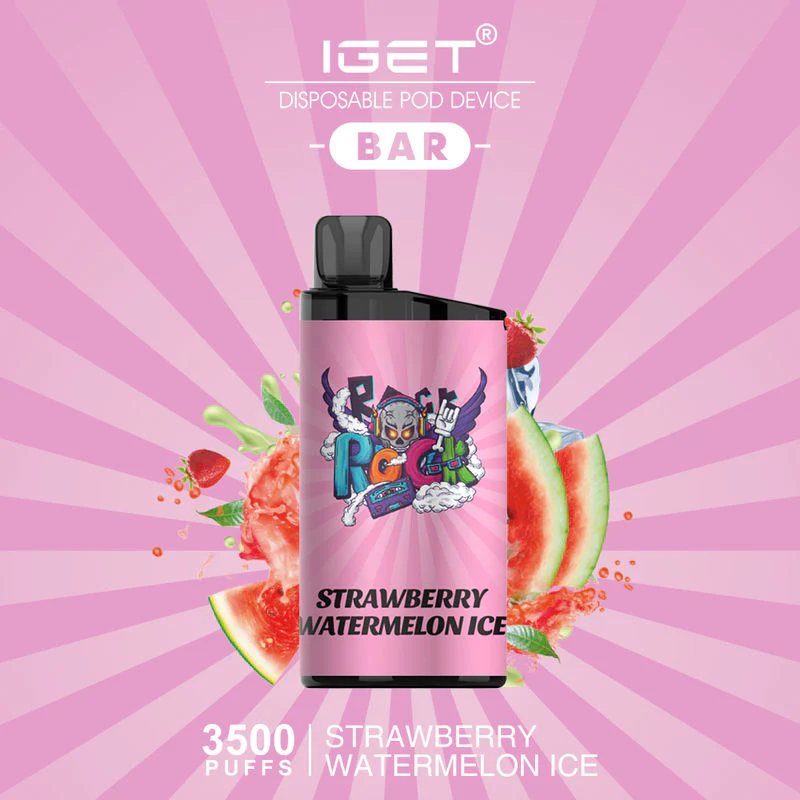 IGET Bar 3500 Puffs Strawberry Watermelon Ice