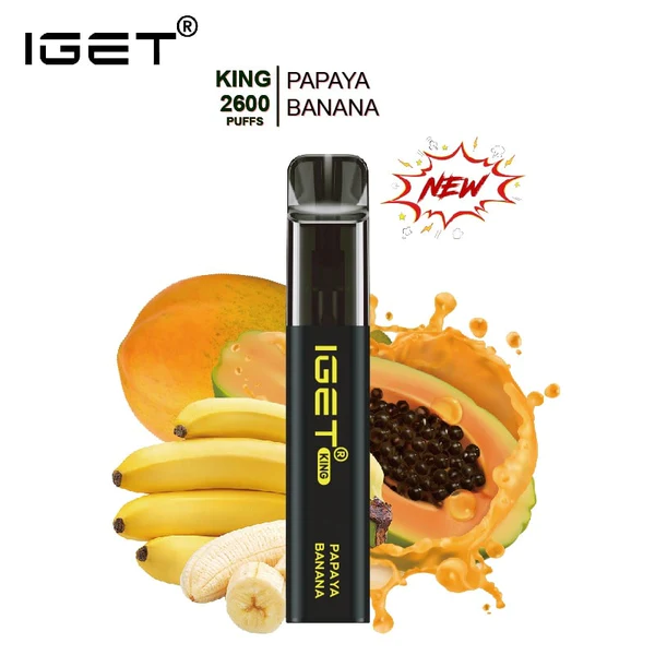 IGET King 2600 Puffs Papaya Banana