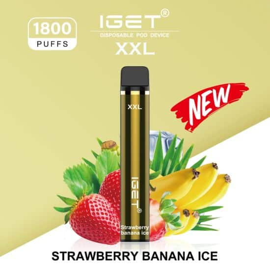 IGET XXL 1800 Puffs Strawberry Banana Ice