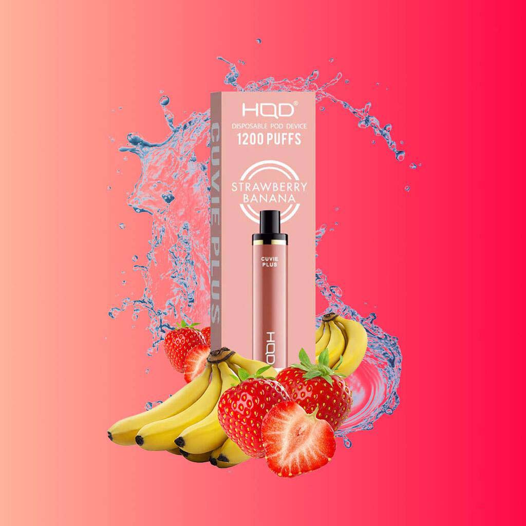 HQD Cuvie Plus – 1200 Puffs Vape – Strawberry Banana