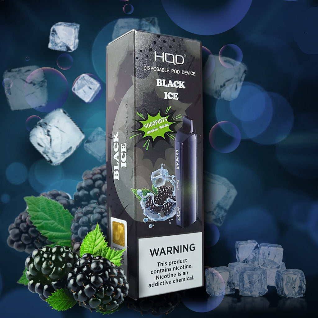HQD Cuvie Air 4000 Puffs (Rechargeable) – Black Ice