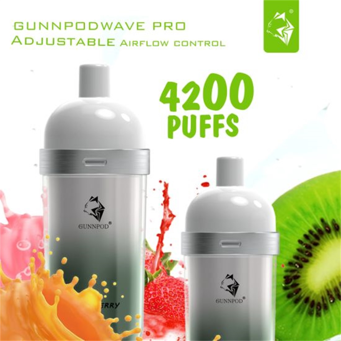 Gunnpod Wave Pro 4200 Strawberry Kiwi