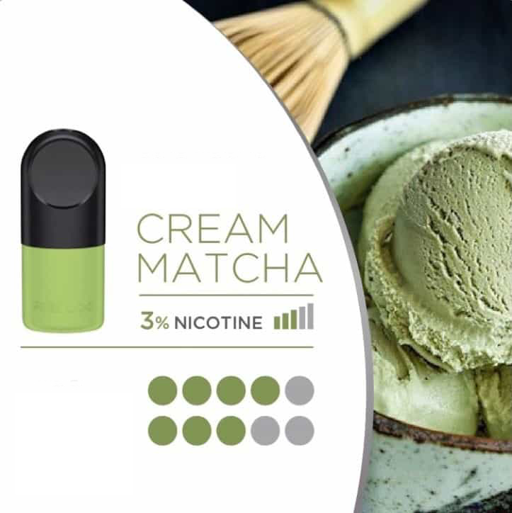 RELX Phantom POD Matcha ice cream 3 pods packed