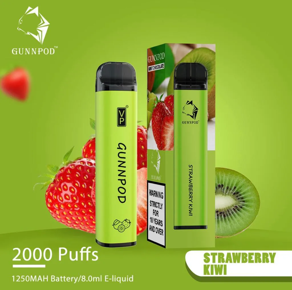 Gunnpod Classic 2000 Puffs Strawberry Kiwi