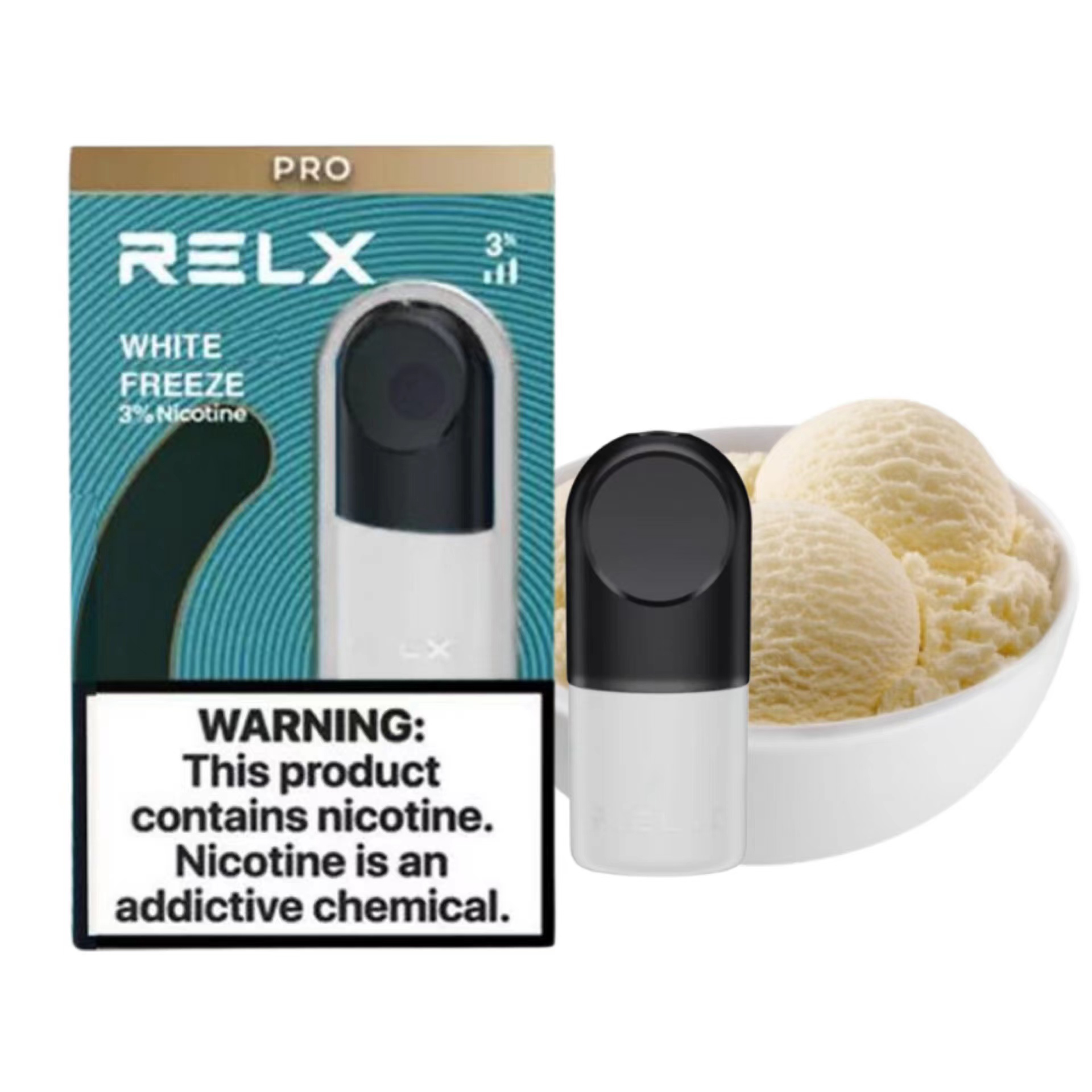 RELX Infinity Pod 3% White Freeze (Banana Popsicle)