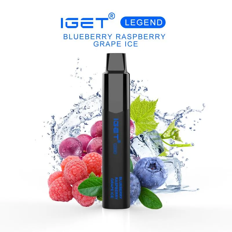 IGET Legend 4000 Puffs Blueberry Raspberry Grape Ice