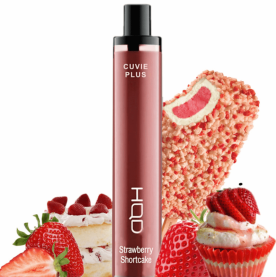 HQD Cuvie Plus – 1200 Puffs Vape – Strawberry Shortcake