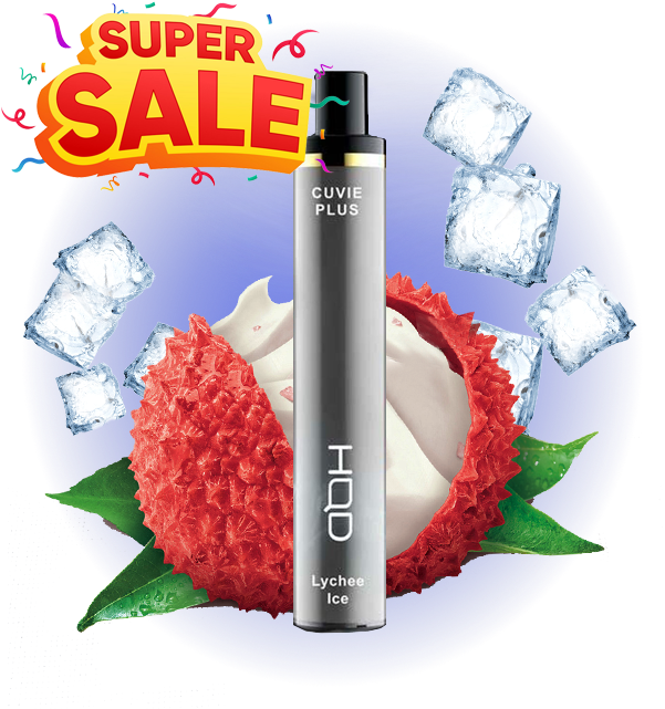 HQD Cuvie Plus – 1200 Puffs Vape – Lychee Ice