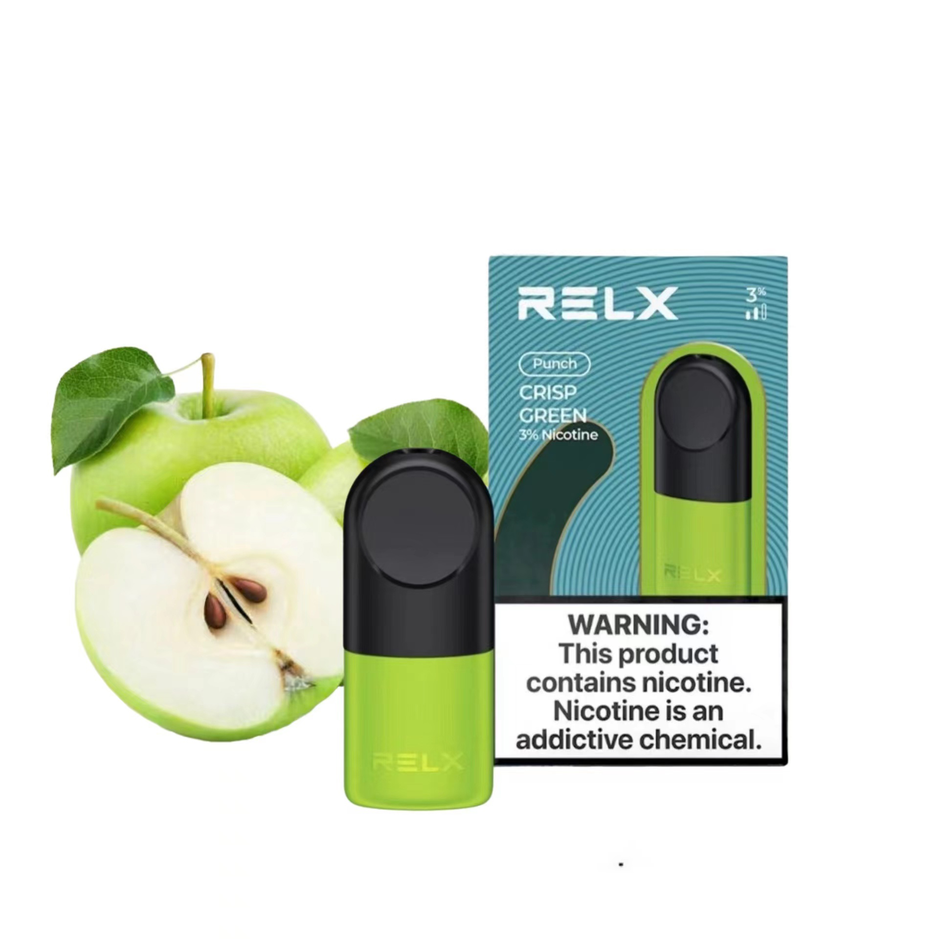 RELX Infinity Pod 3% Crisp Green (Apple ice)