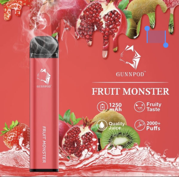 Gunnpod Classic 2000 Puffs Fruit Monster