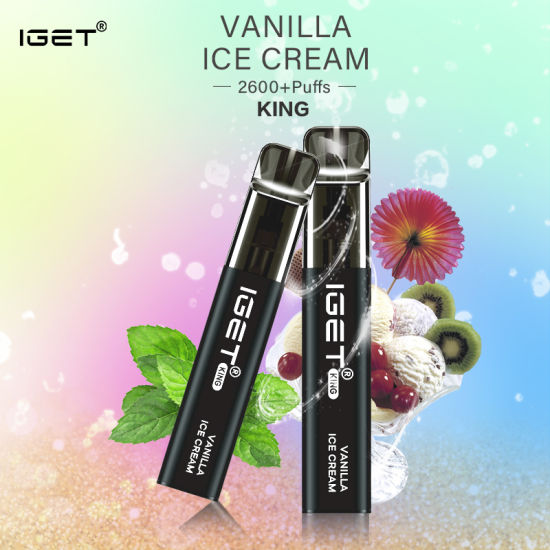 IGET King 2600 Puffs Vanilla Ice Cream