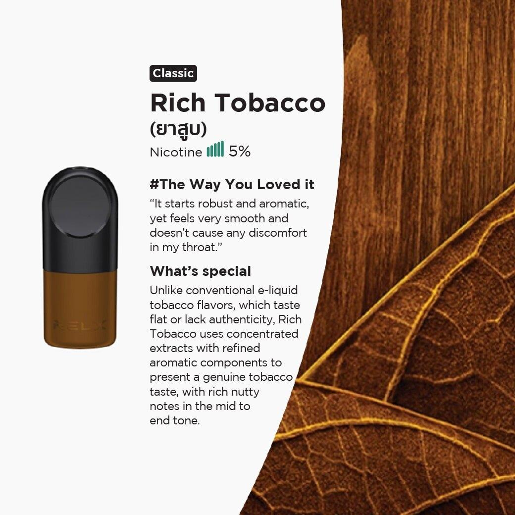 RELX Infinity Pod 5% Rich Tobacco (Cuban cigars)