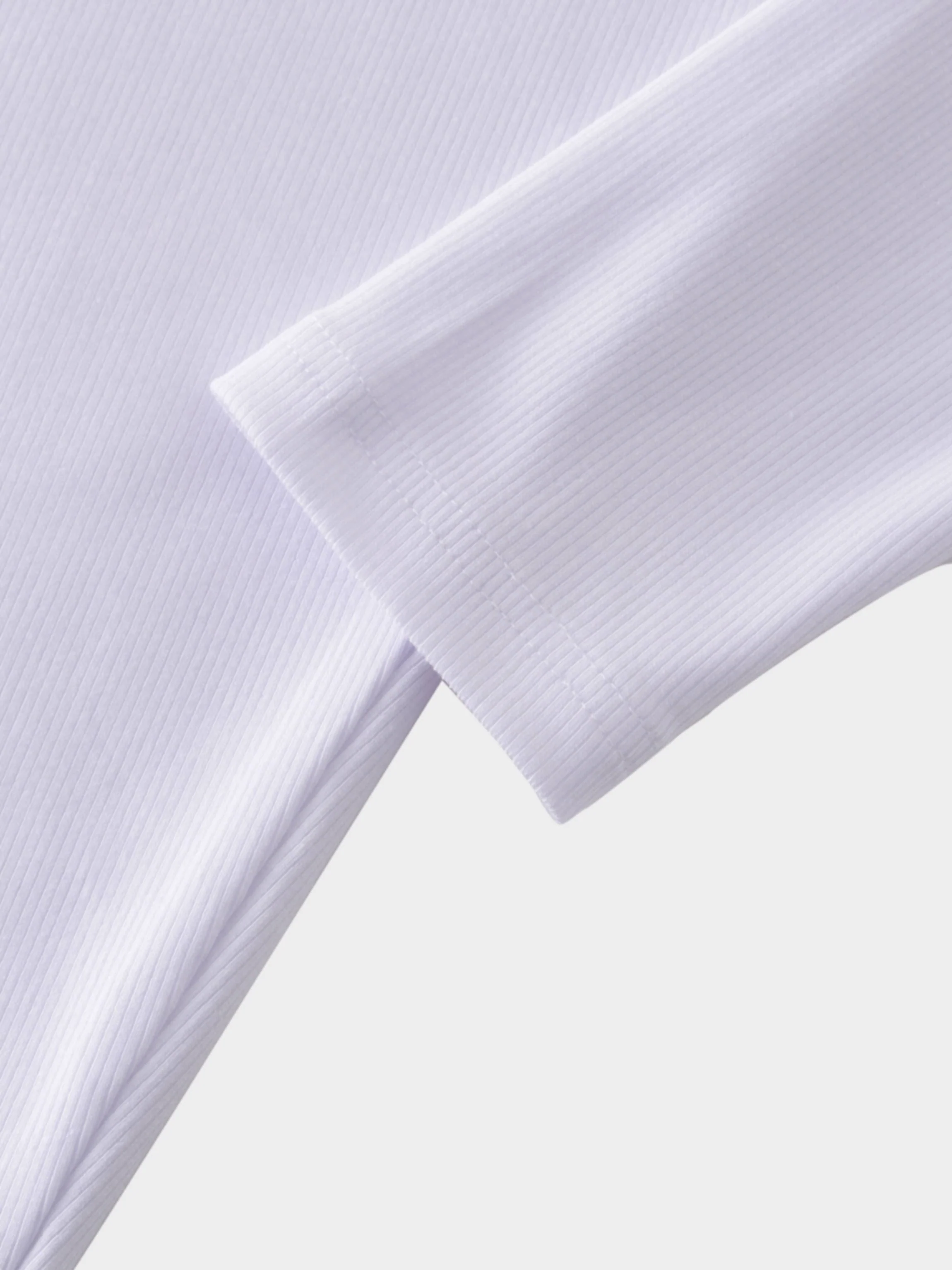CREW RIBBED DOLMAN-WHITE