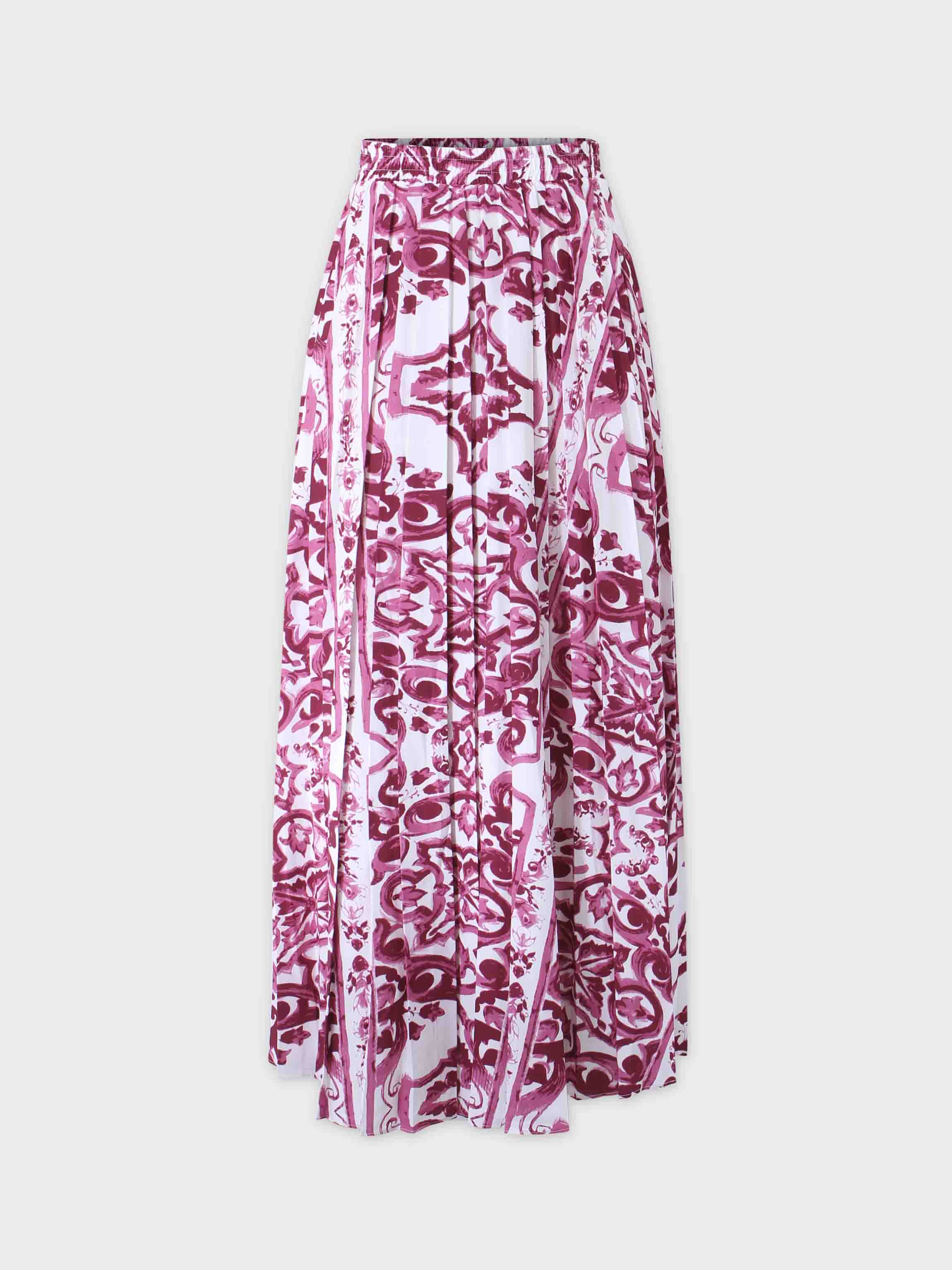 Covered Band Pleated Skirt 37