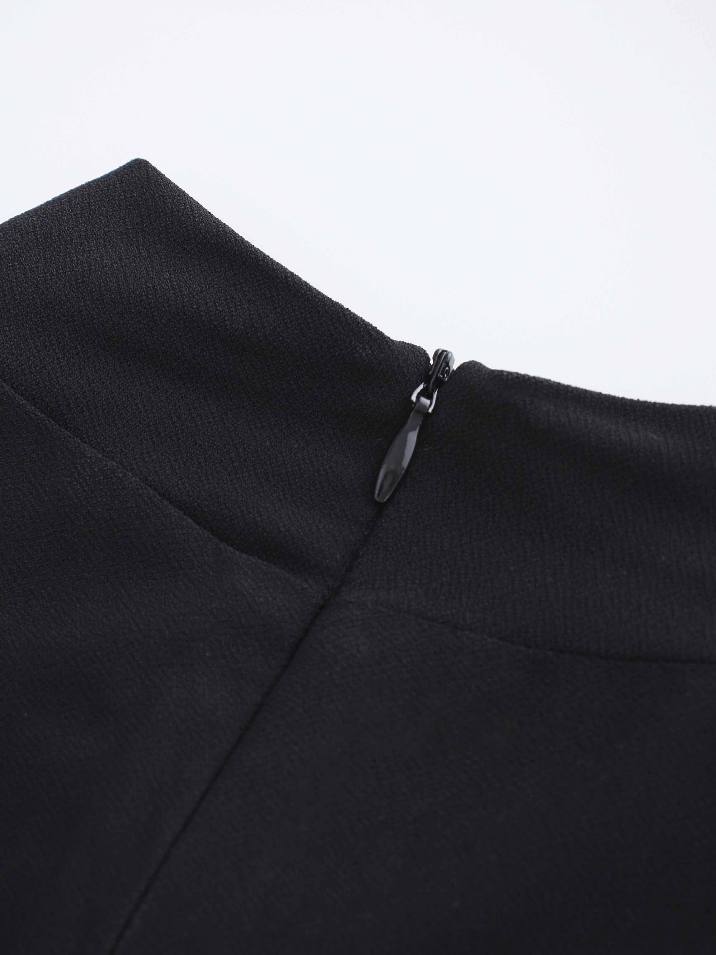 Front Knot Pleat Dress 50