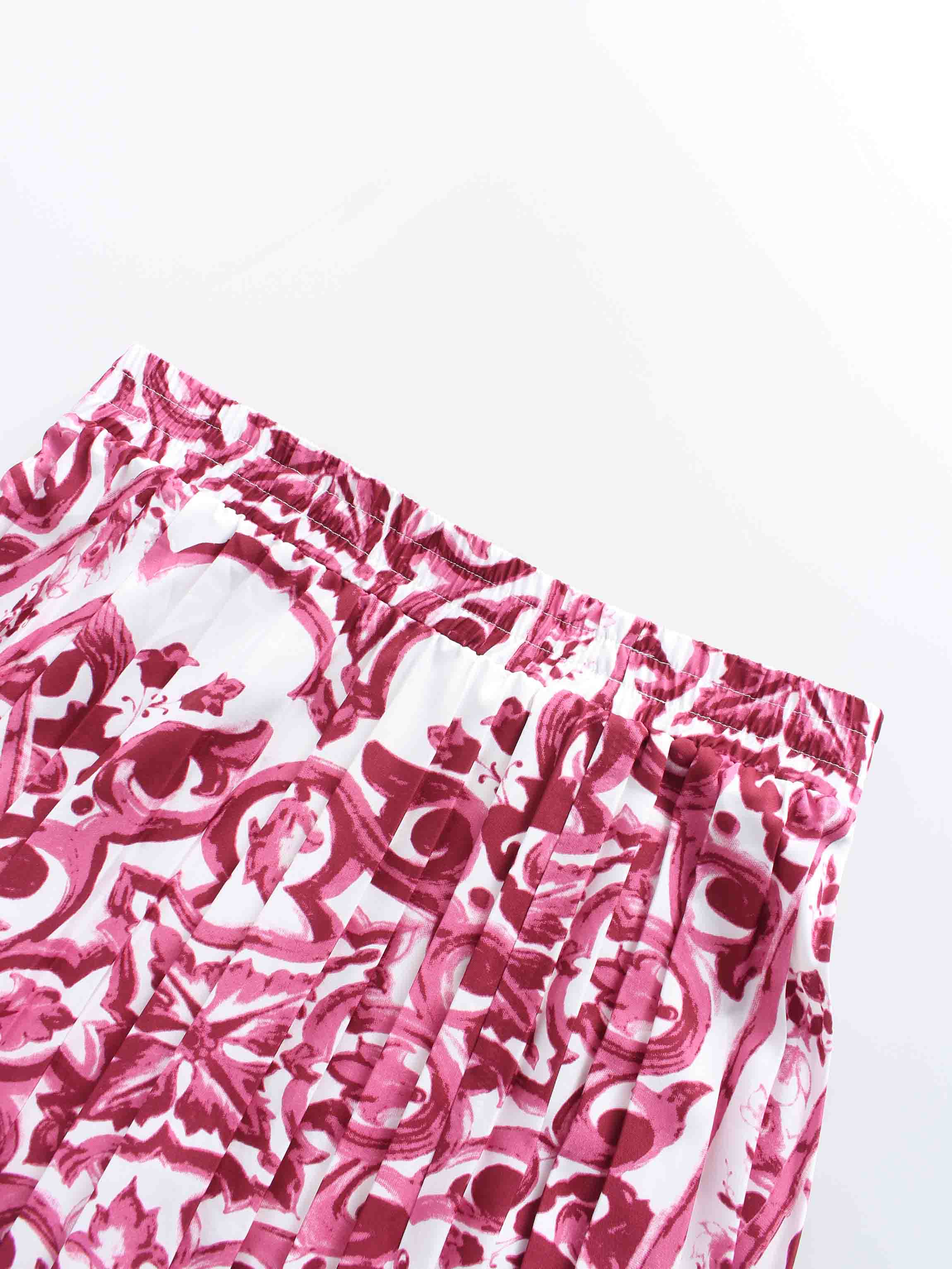 Covered Band Pleated Skirt 37