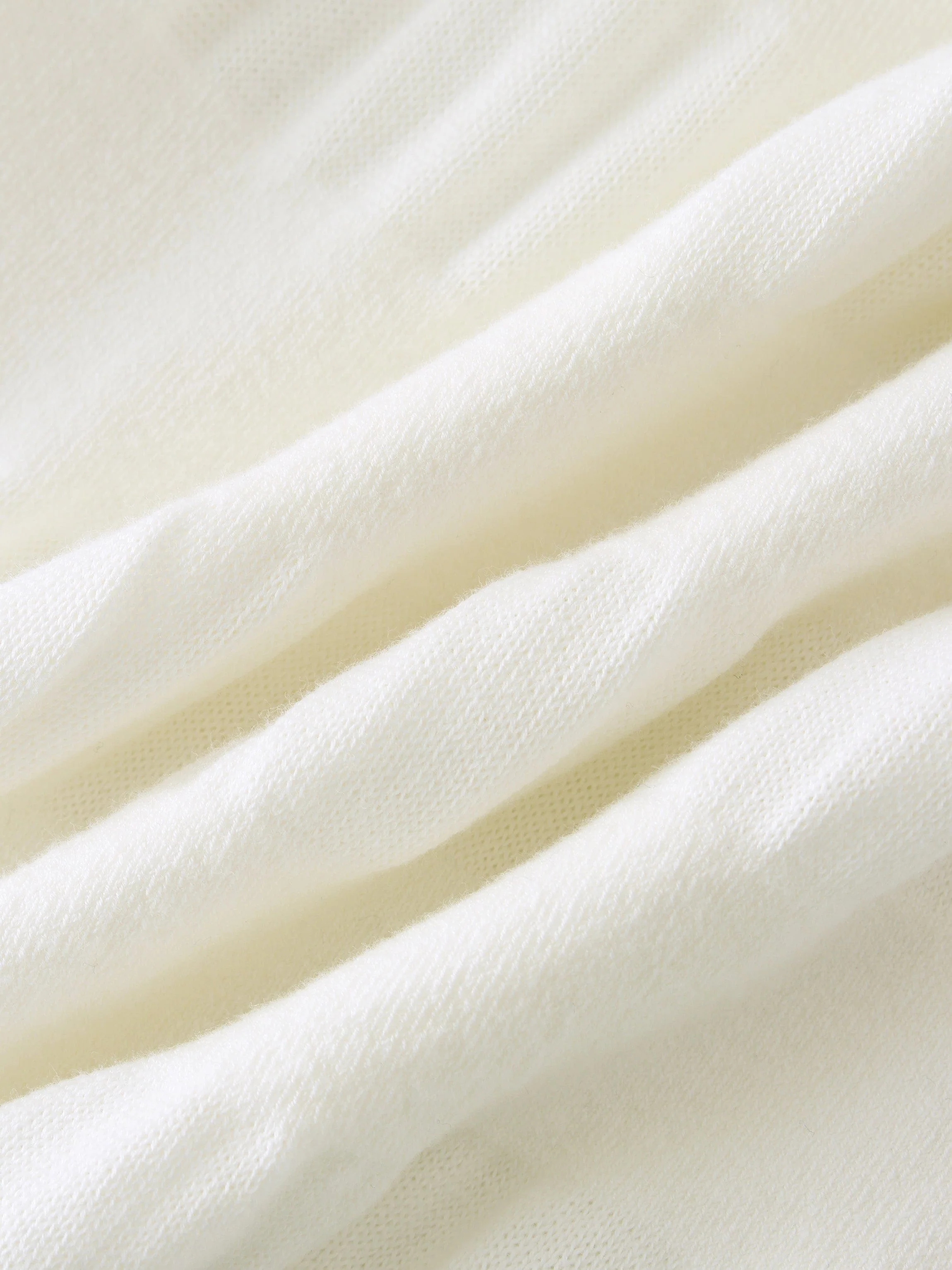 Ruched Sweater-White