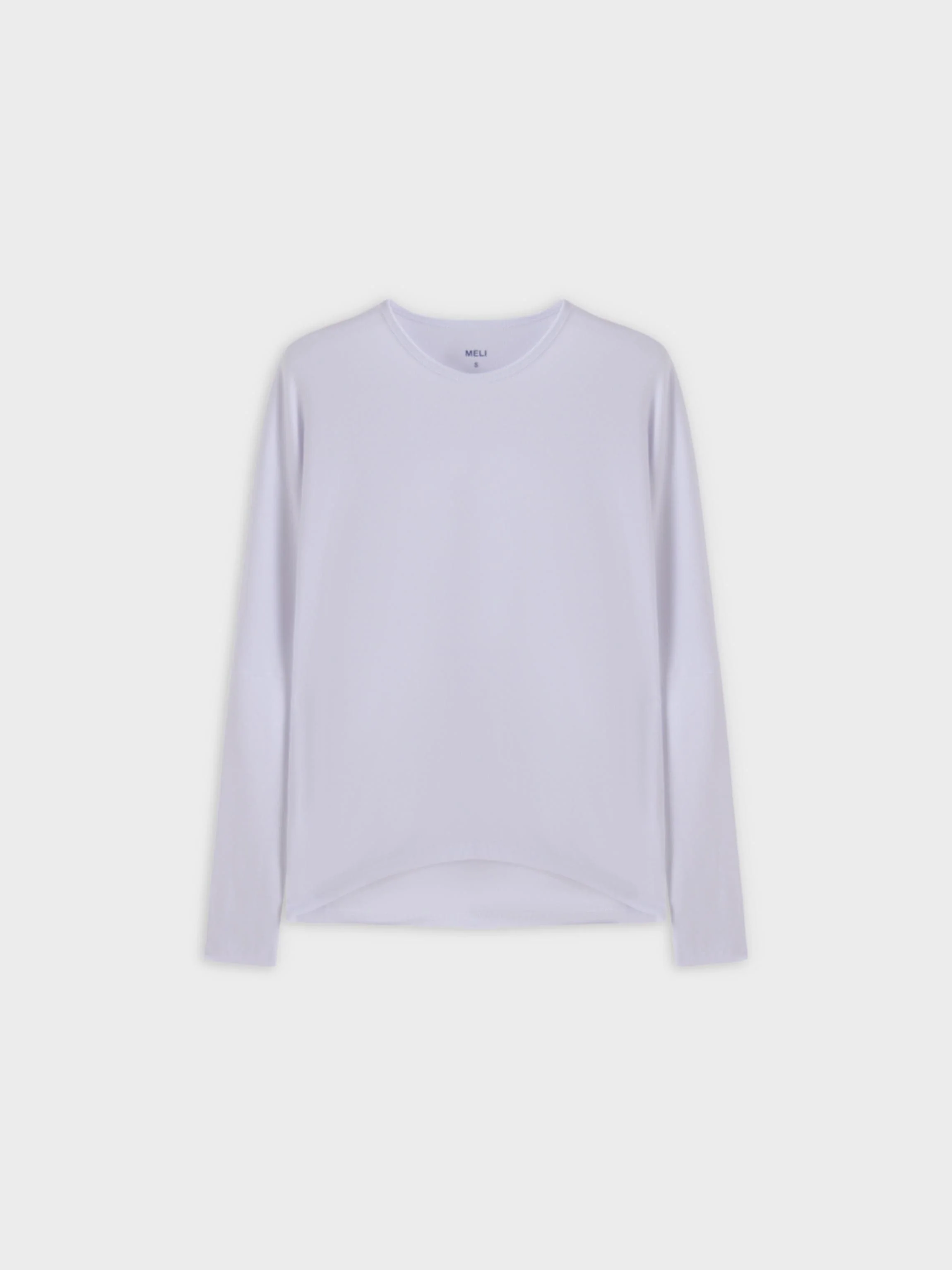 CREW RIBBED DOLMAN-WHITE
