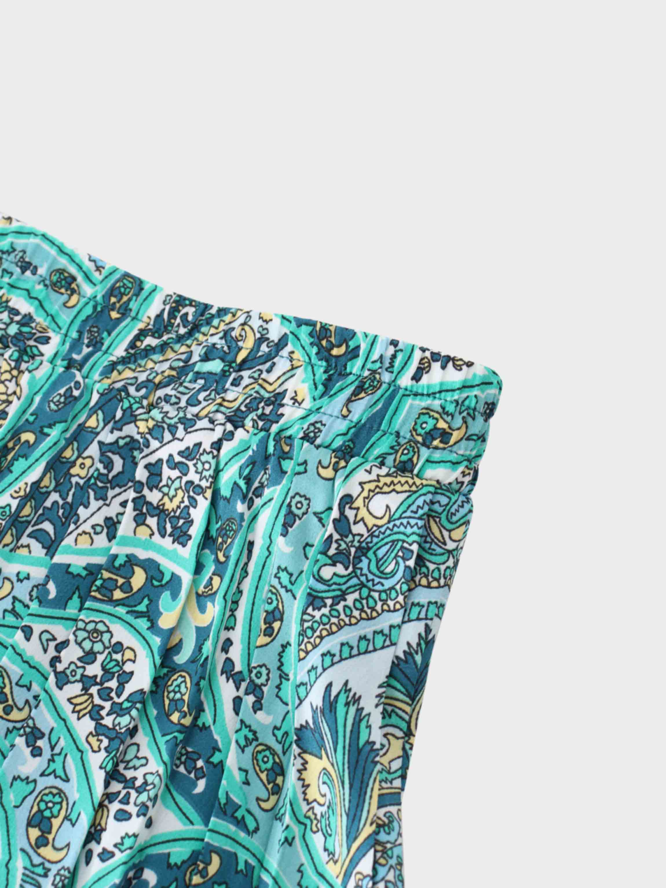 Covered Band Pleated Skirt 37