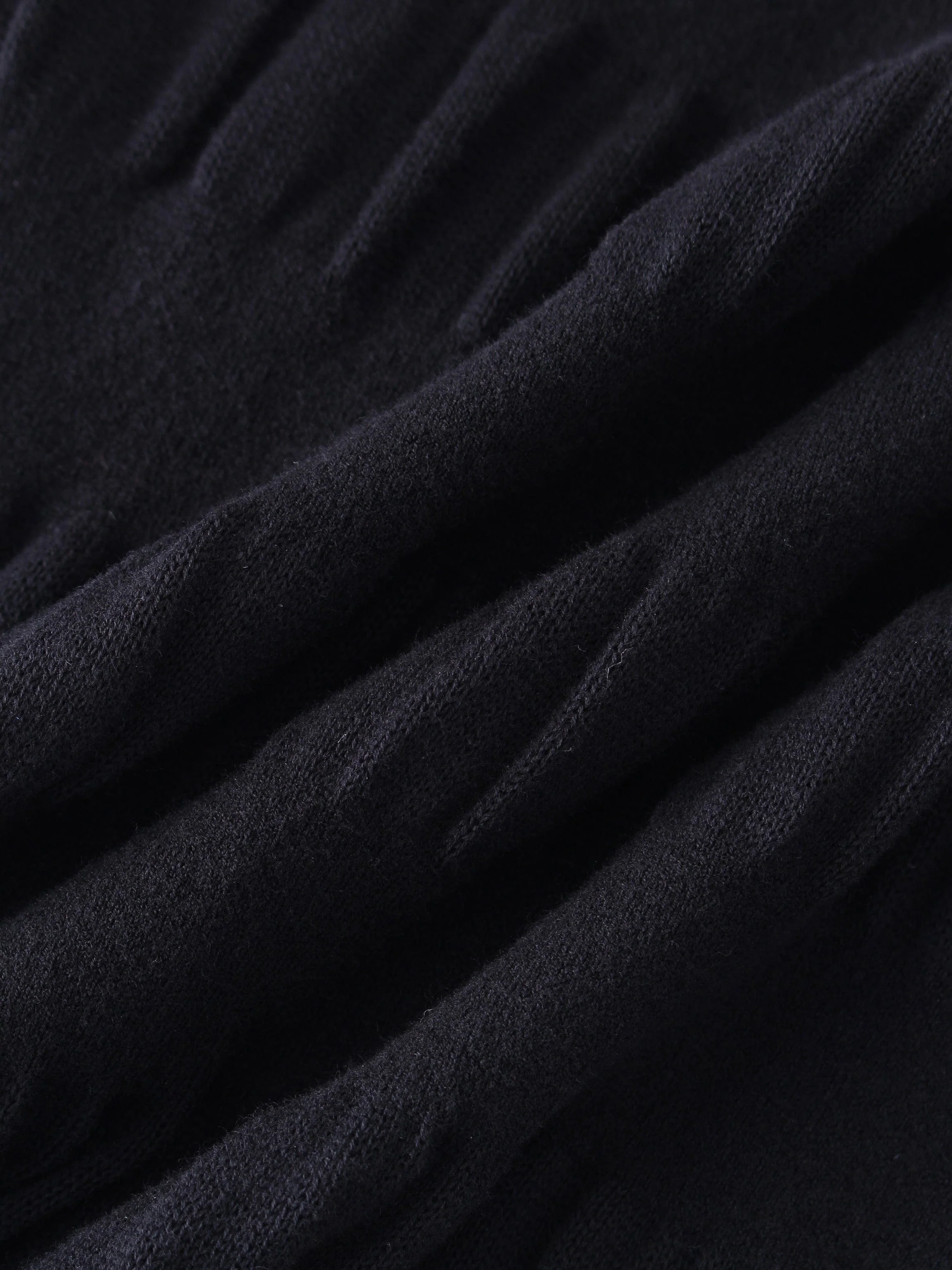 Ruched Sweater-Black