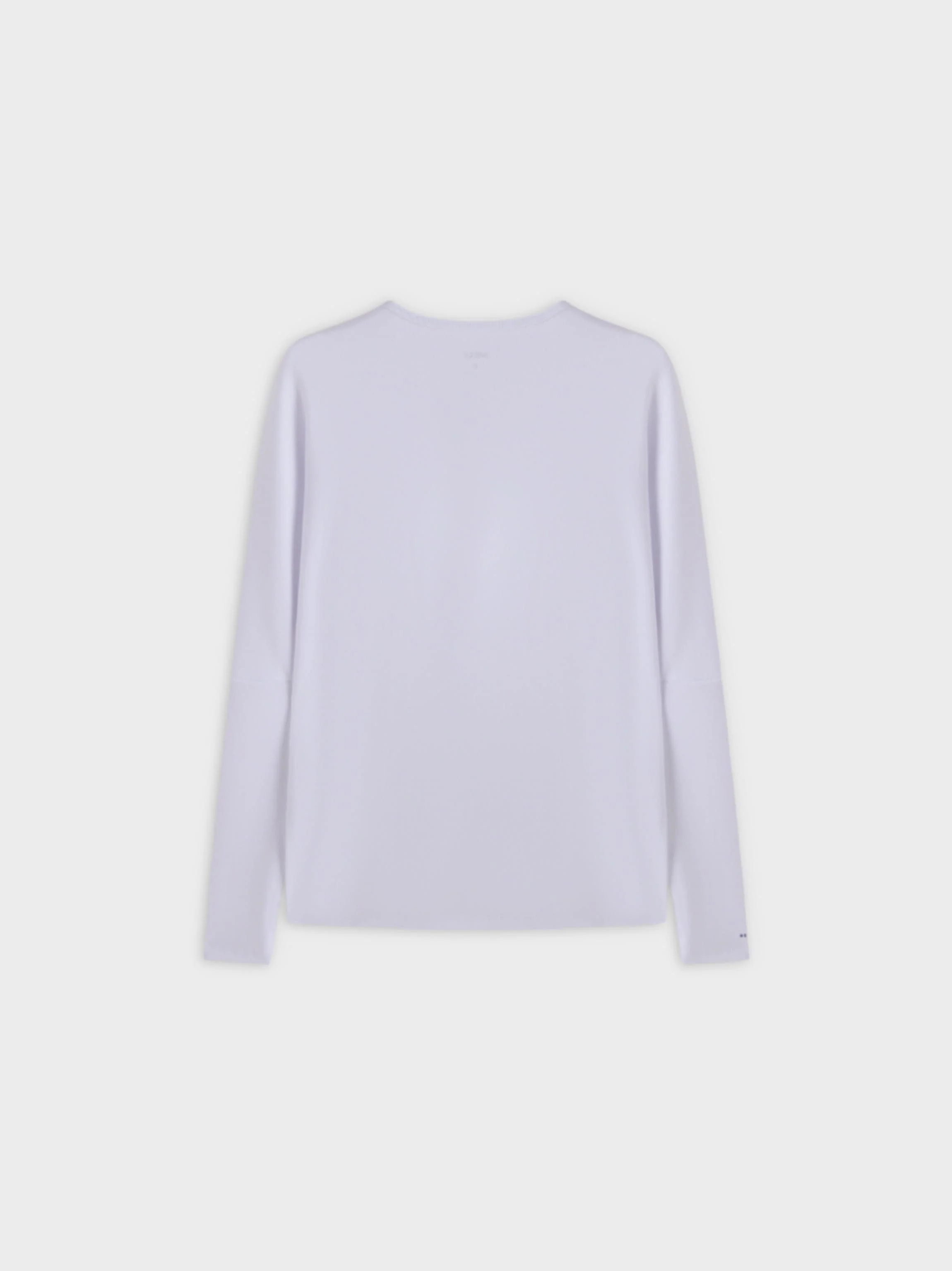 CREW RIBBED DOLMAN-WHITE