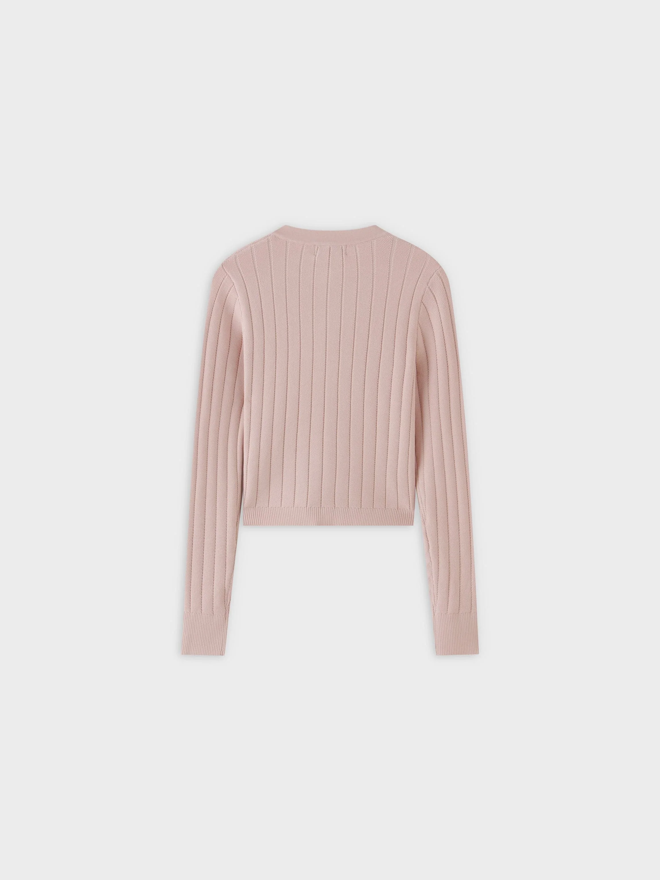Silky Knit Cropped Cardigan-Tan