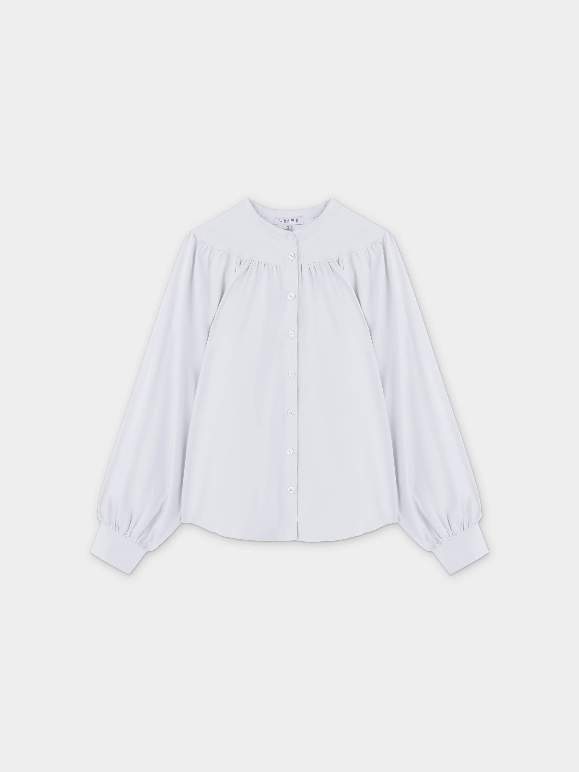 Gathered Top Blouse-White
