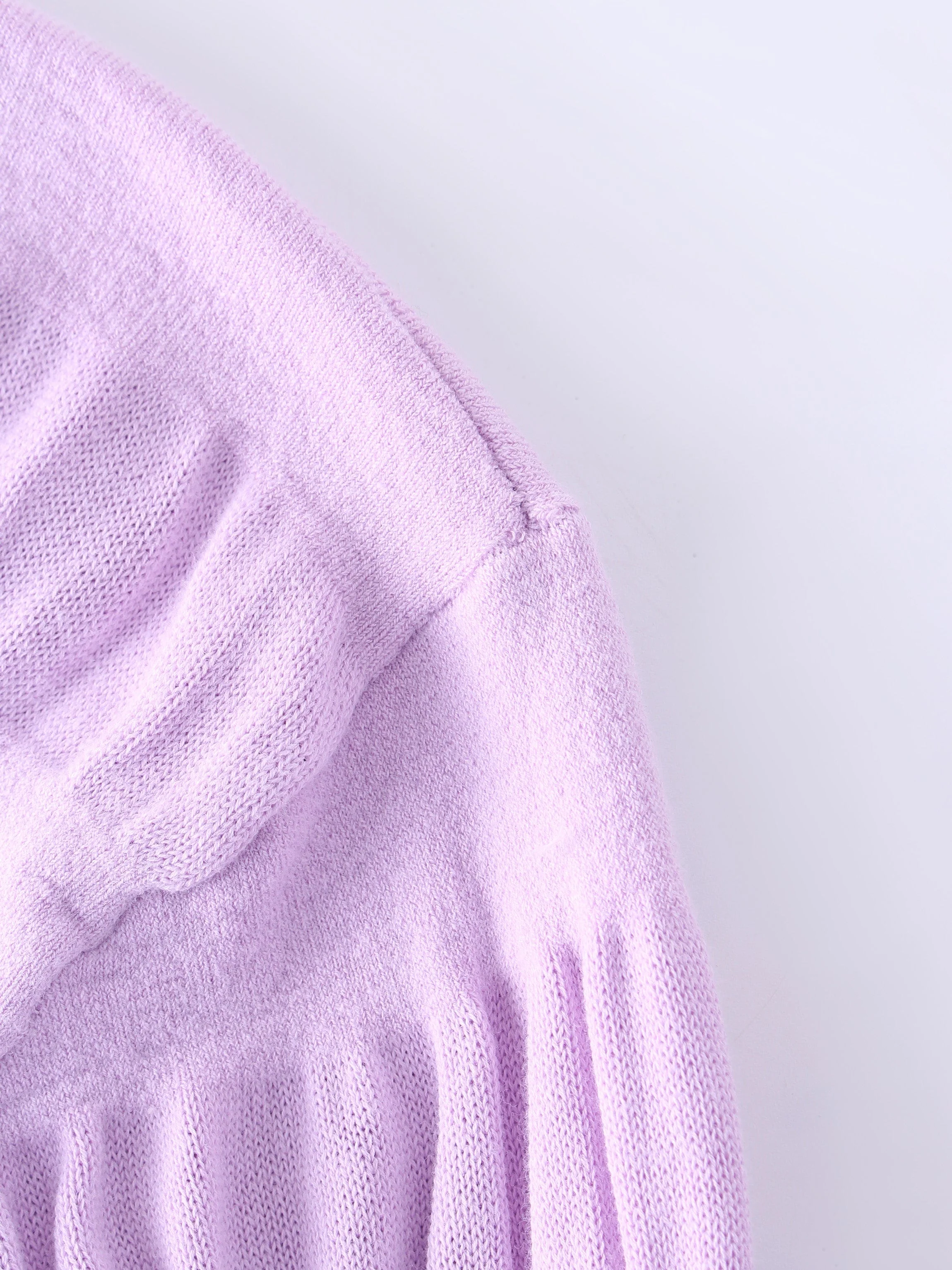 Ruched Sweater-Lilac