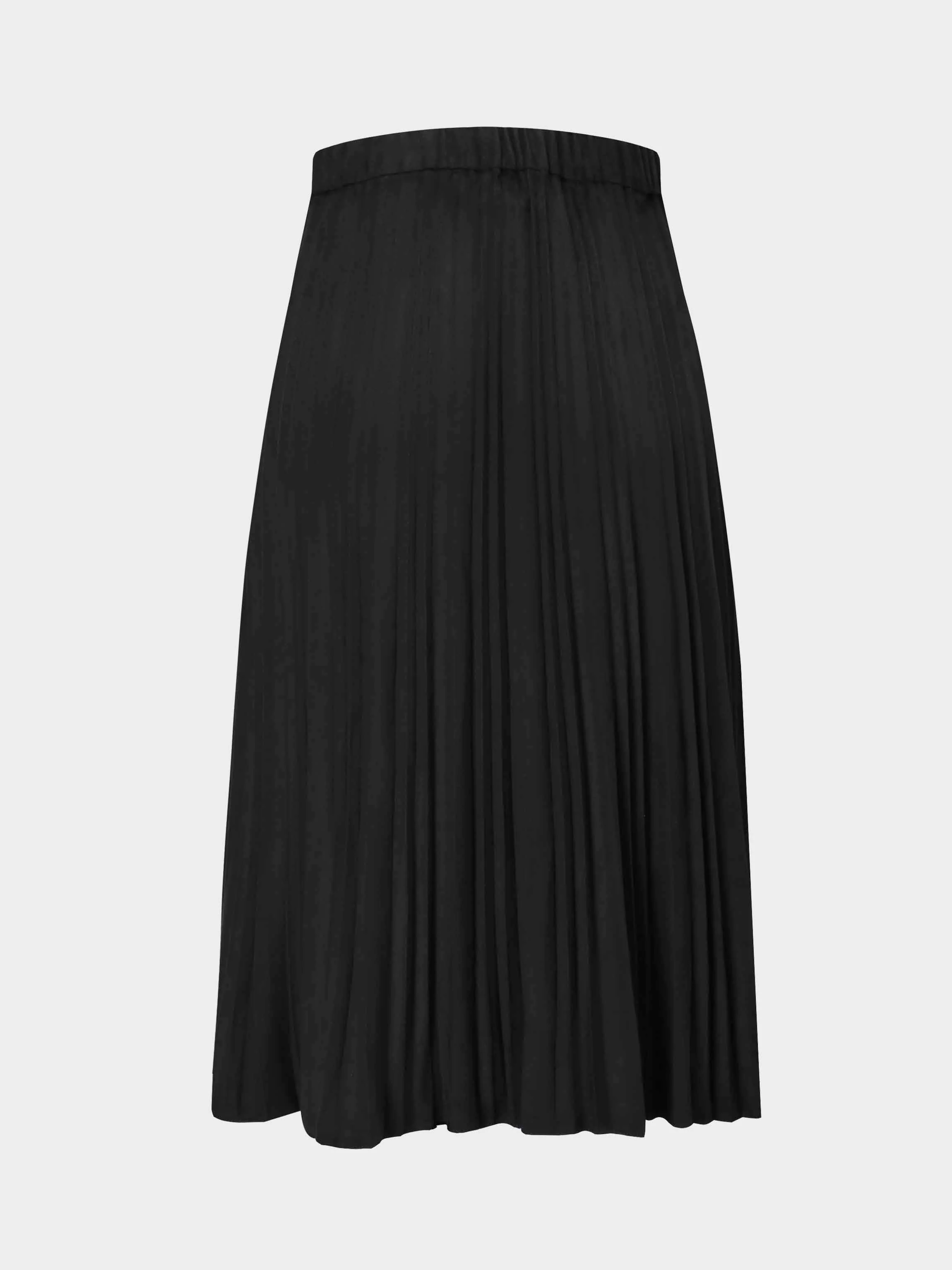 Pleated Faux Suede Skirt 25