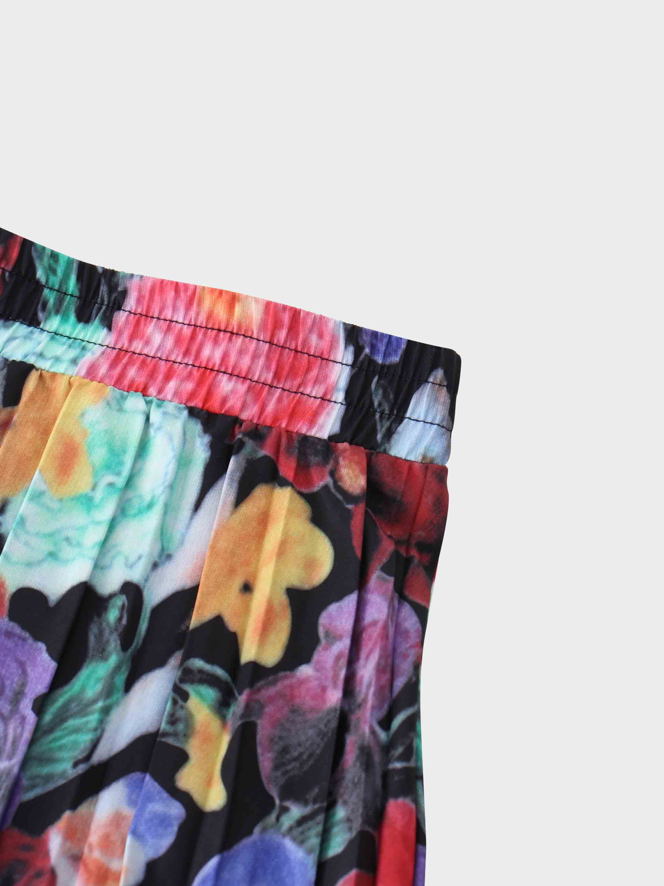 Covered Band Pleated Skirt 37