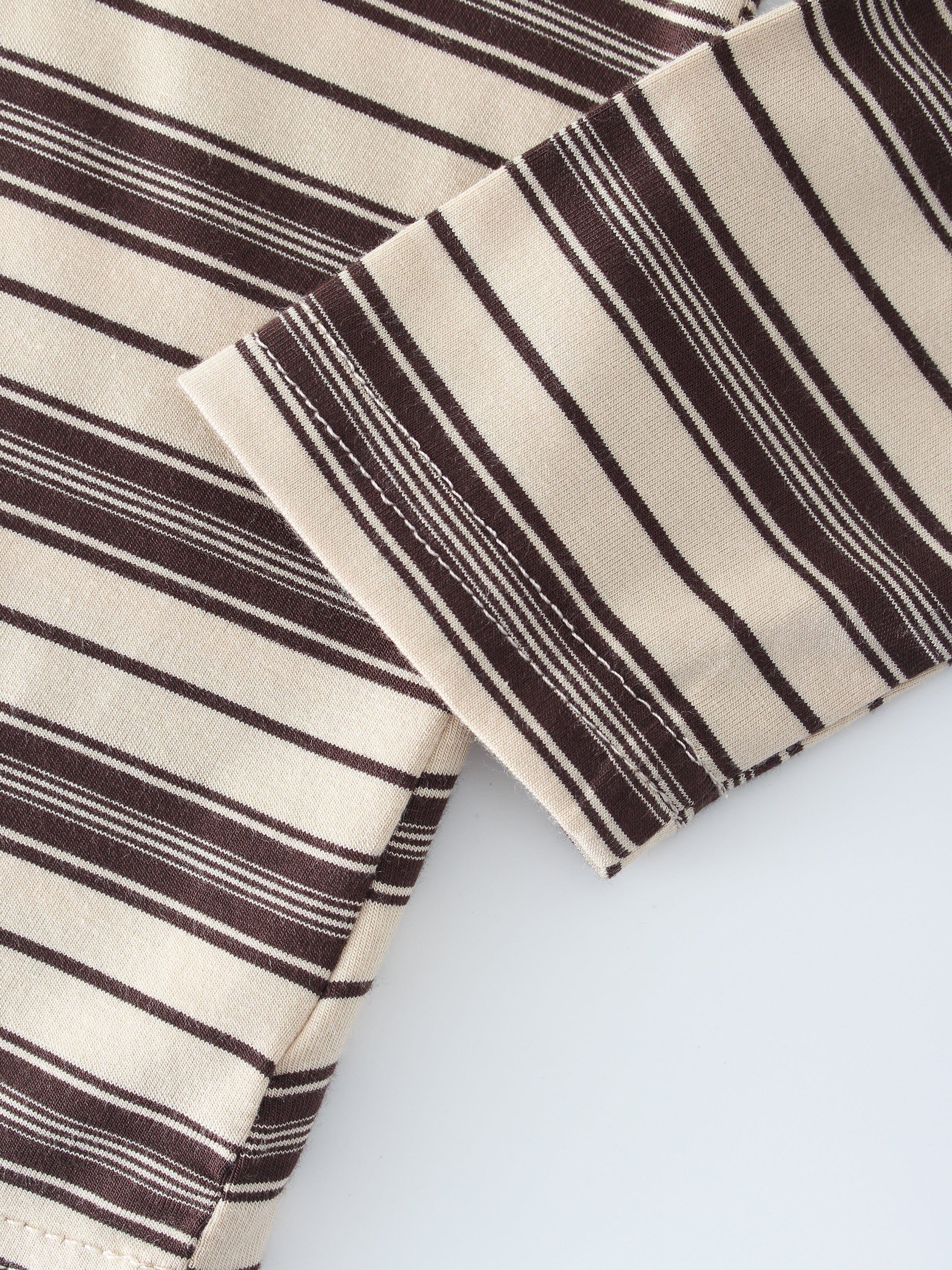 Double Stripe High V-Tan/Brown