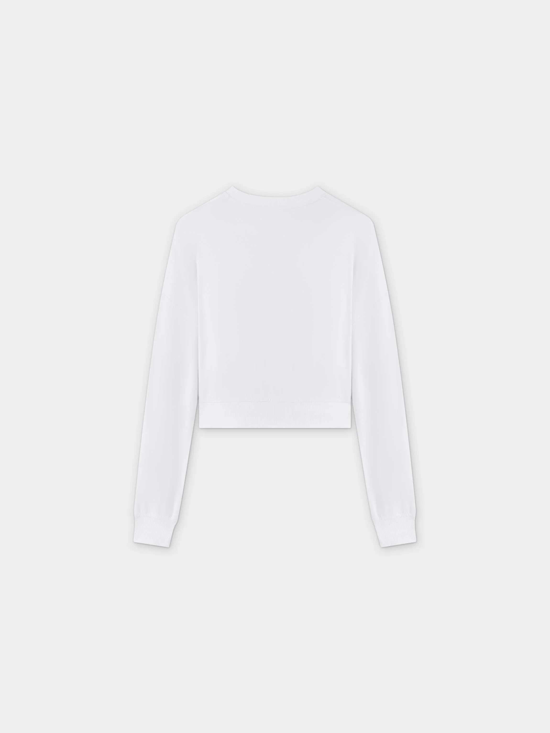 CROPPED TEE-WHITE