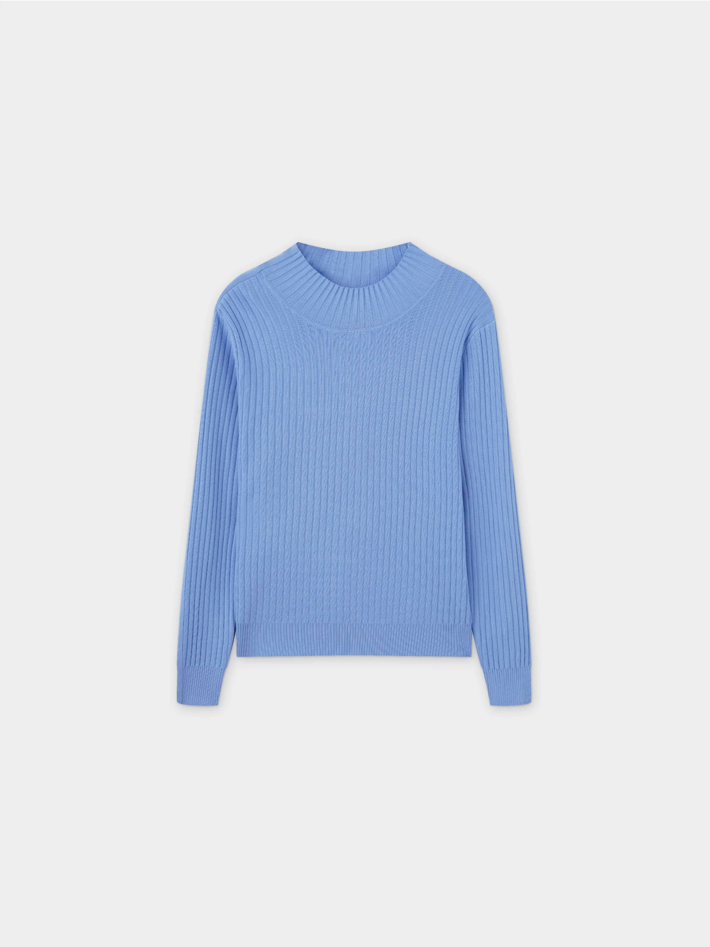 Side Snap Sweater-Periwinkle