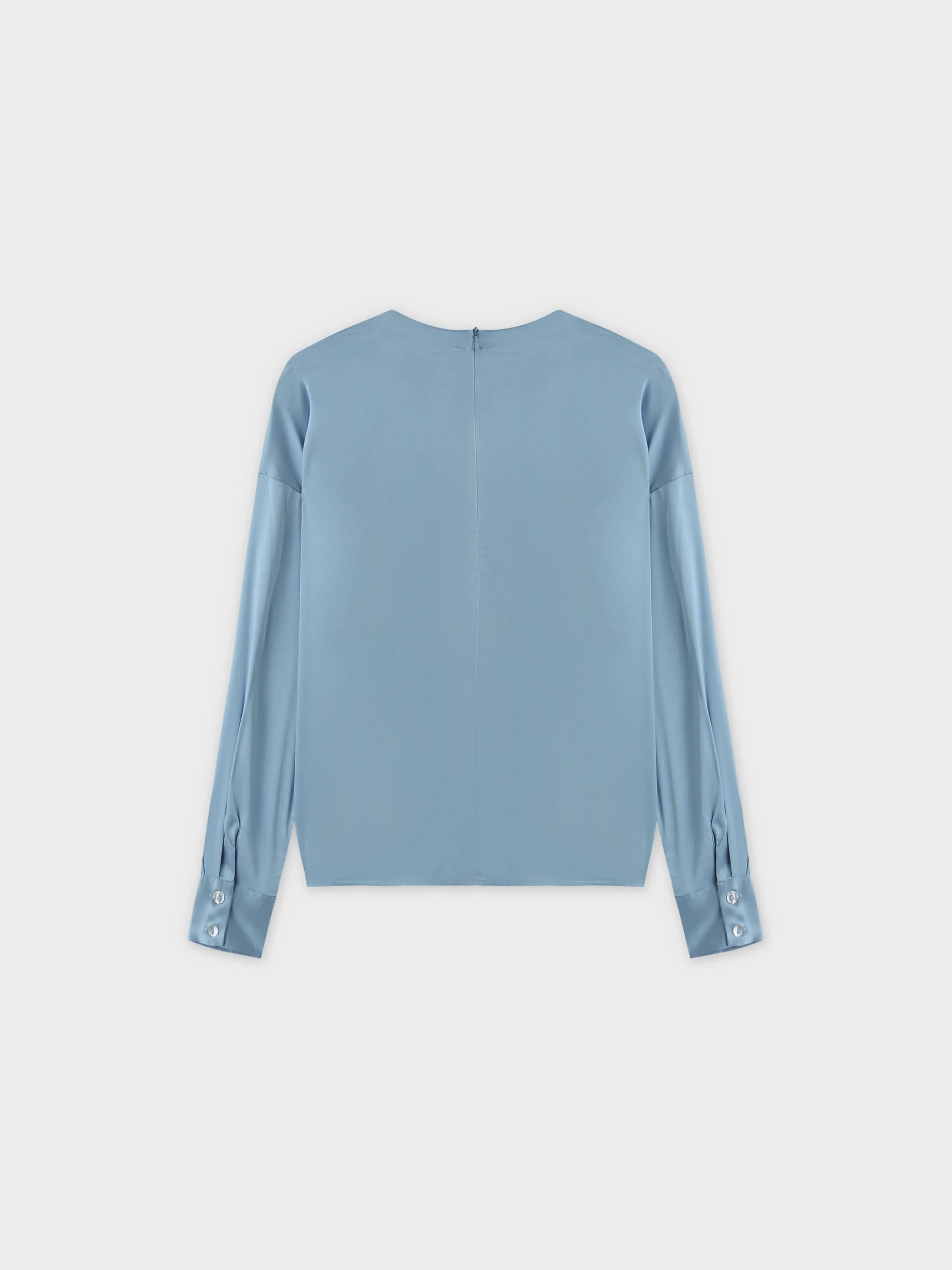 Satin Top-Light Blue