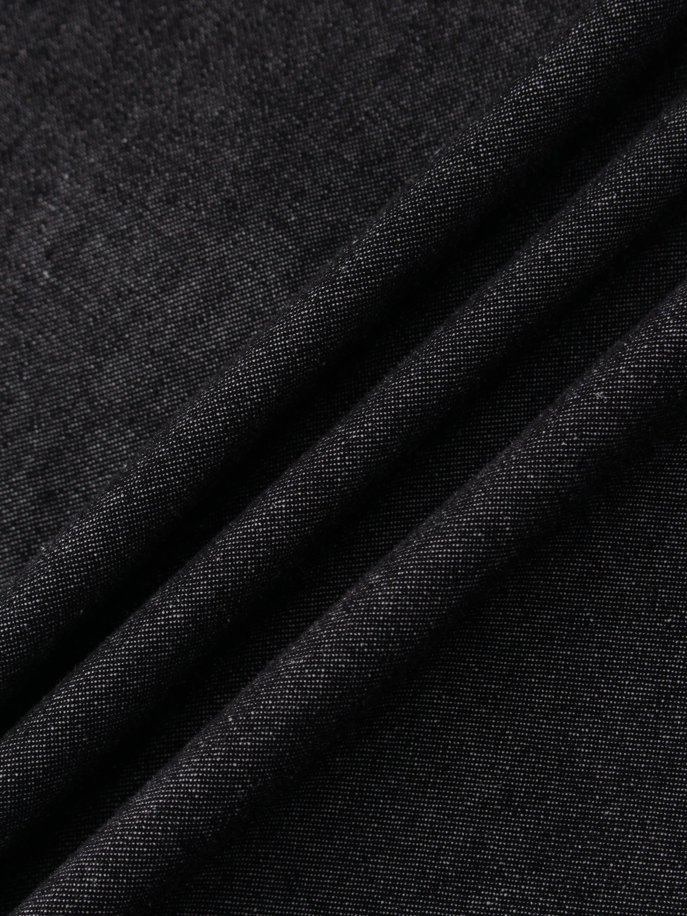 Drop Waist Denim Dress-Black