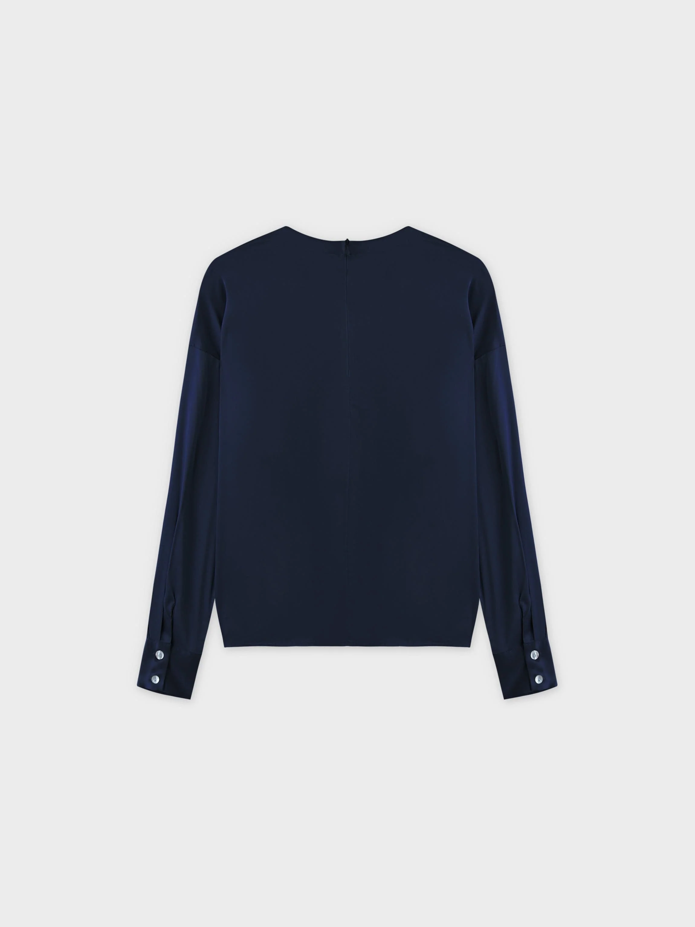 Satin Top-Navy