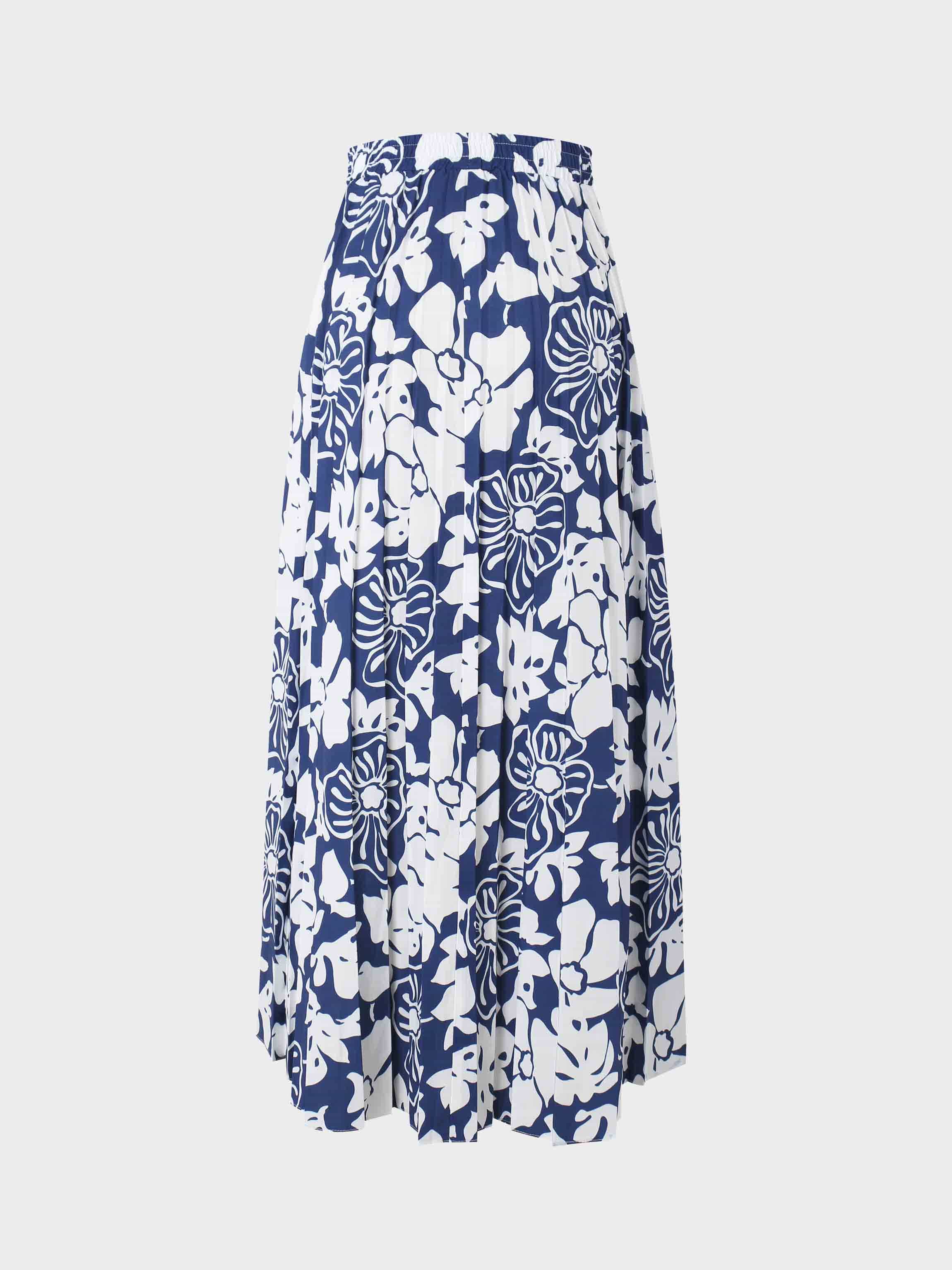 Covered Band Pleated Skirt 37