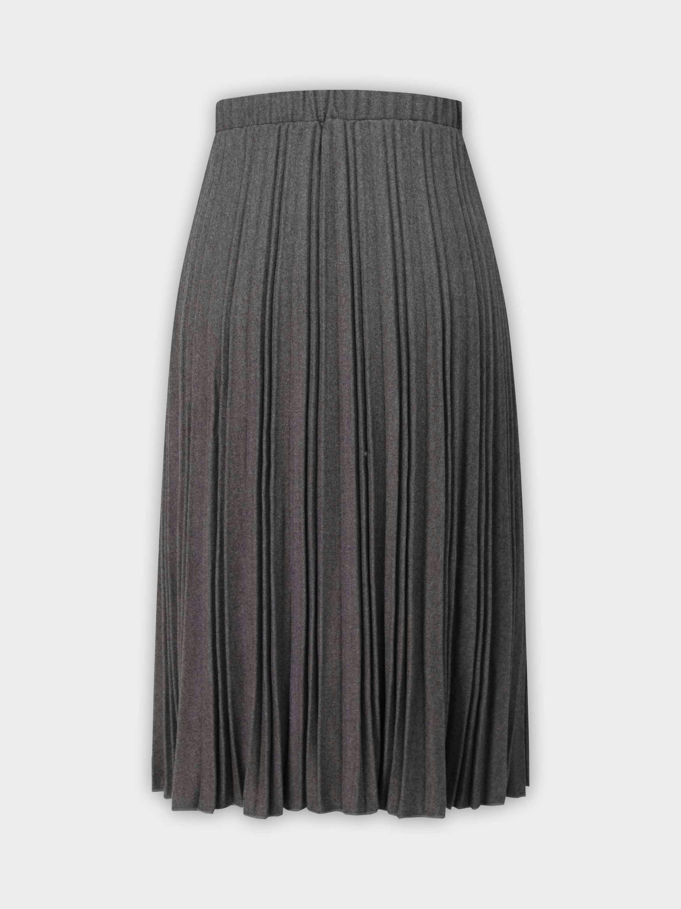 Wool Blend Pleated Skirt 25.5